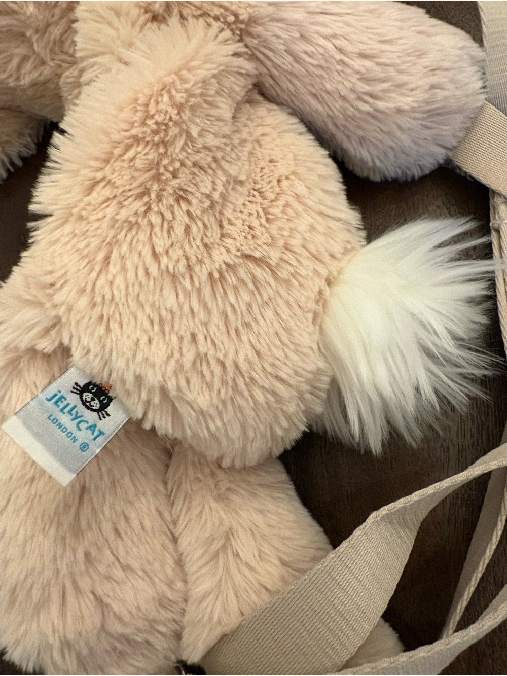 Jellycat Official Smudge Rabbit Backpack - Picture 2 of 5